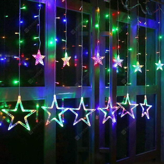 Star Curtain Lights | Multi LED | 138 LEDs