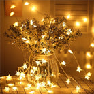 Star String Lights - 3AA Battery + USB Operated | Warm White LED - Chronos