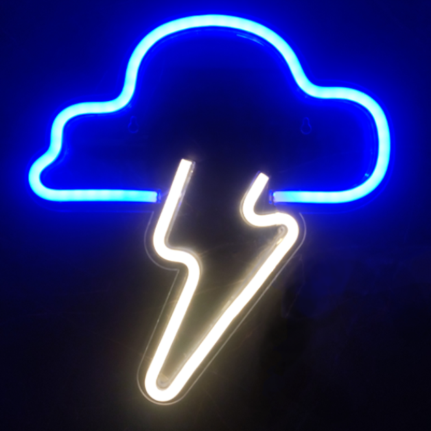 Neon Sign Light | Wall Hanging | Thunder Cloud
