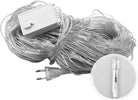 Cozy warm white LED mesh curtain lights for bedrooms, living rooms, and festive home decoration