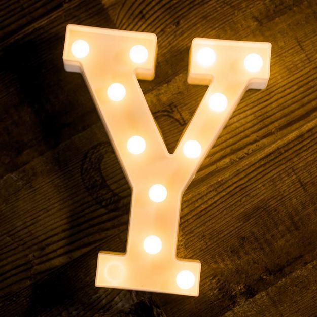 Marquee Letter Sign Lights - Alphabet Y - Chronos