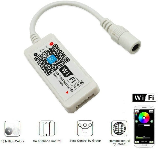 WiFi LED controller with music sync feature for RGB strip lights – Chronos Lights