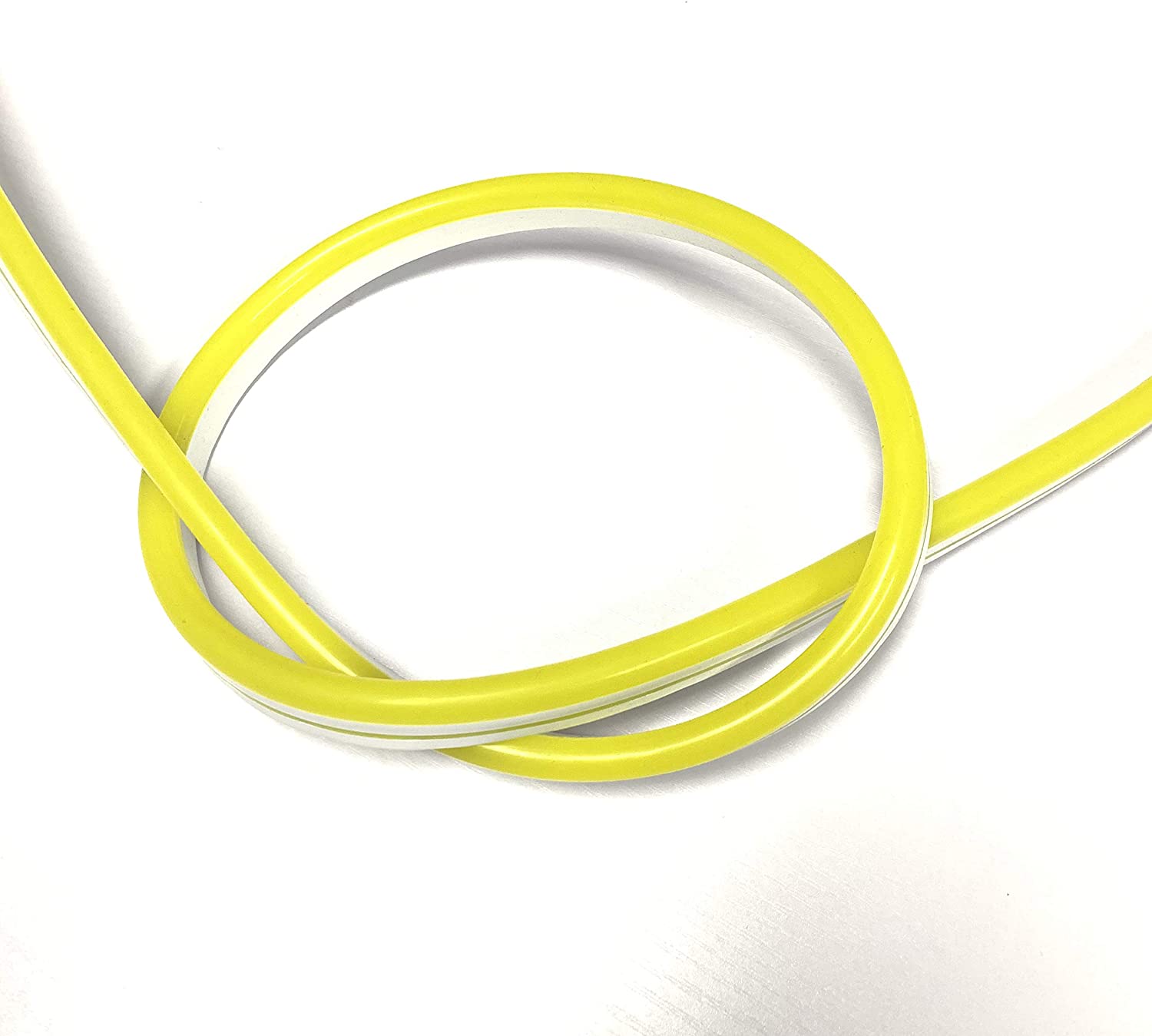 8mm x 16mm flexible yellow LED strip, great for retail displays, cafes, and accent lighting
